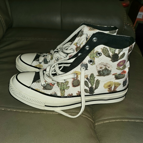 Converse | Shoes | Converse Succulent High Top Sneakers | Poshmark